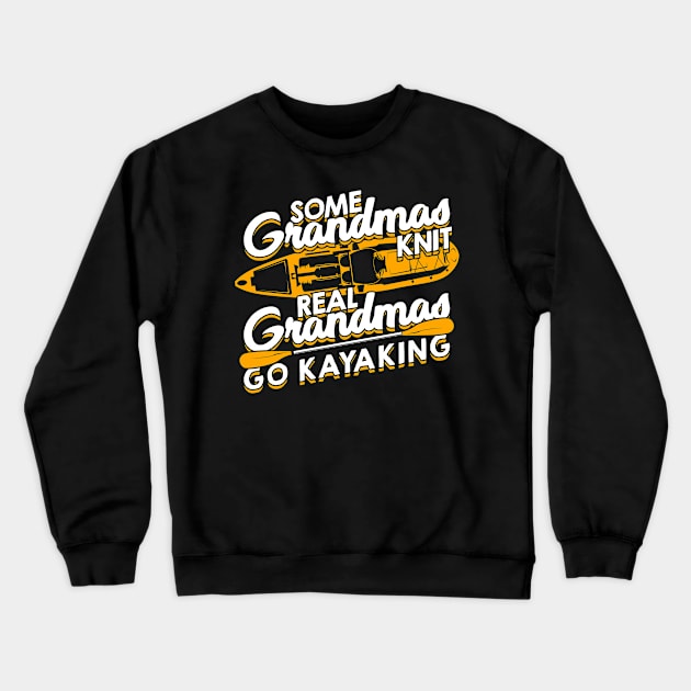 Kayaking Grandma Kayaker Grandmom Gift Crewneck Sweatshirt by Dolde08